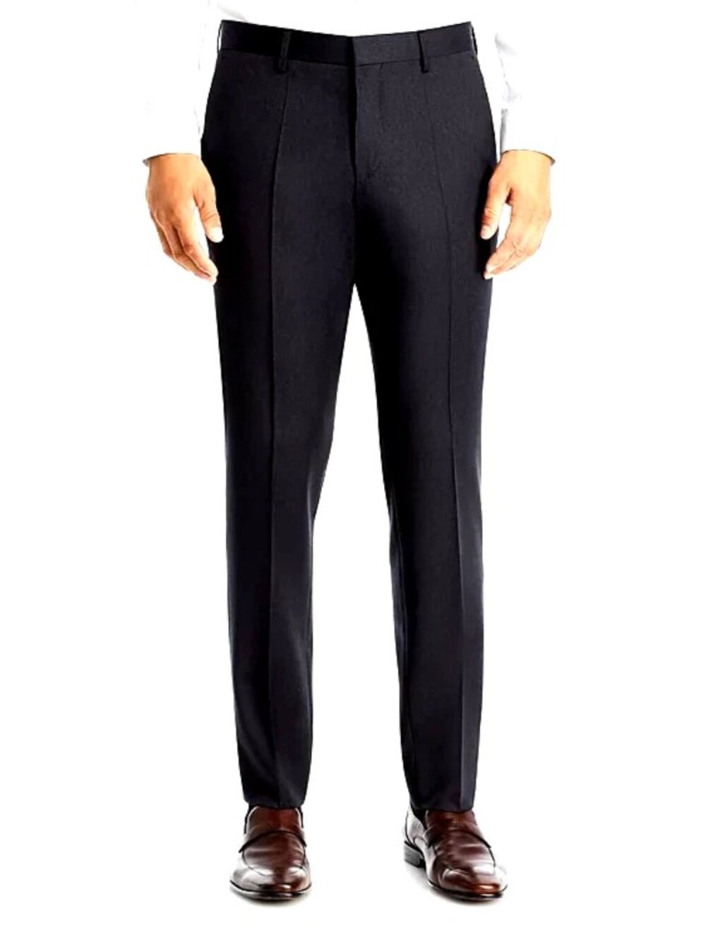Hugo Boss Mens Pants Size 40 Inseam 31.5 Black Wool H Huge 224 Trouser New